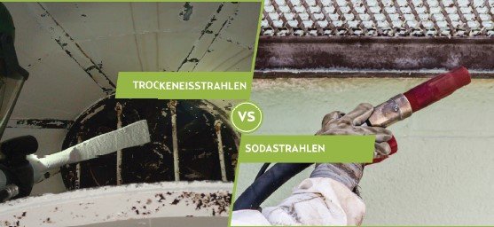 Unterschied zwischen Trockeneisstrahlen und Sodastrahlen für empfindliche Oberflächen.